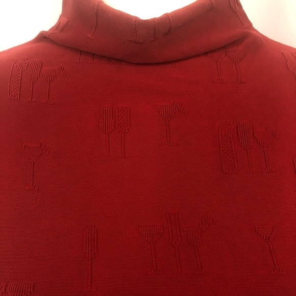 Body Con Second Skin Cocktail Print Shirt - Picture 3 of 9